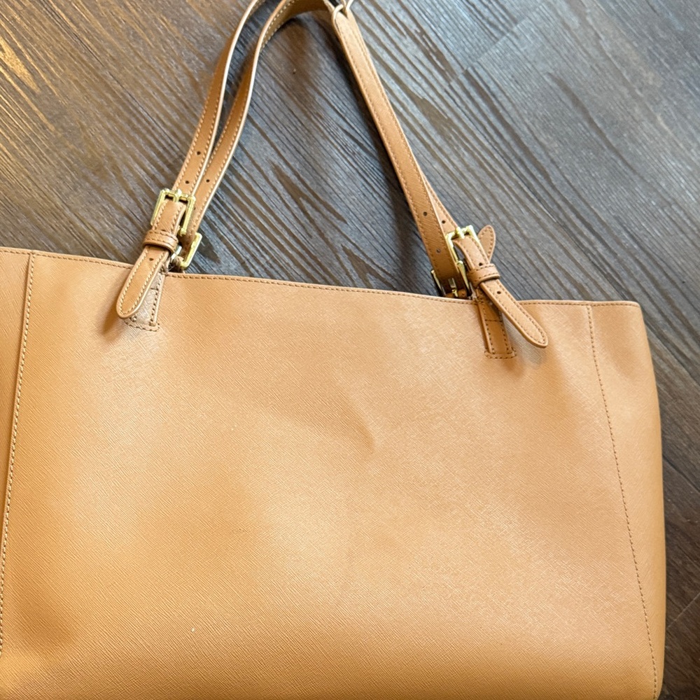 Tory Burch Camel Leather Tote - Picture 9 of 13